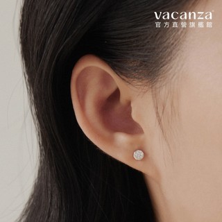 vacanza｜鋼針｜經典單鑽轉珠醫療‧鋼針耳環(細針)