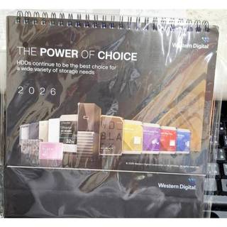 全新 2026 western digital WD 桌曆