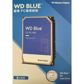 WD 藍標 4TB 3.5吋 硬碟 (WD40EZZX/128M/5400轉/3年保)