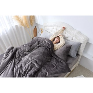 成媽🔸臺灣出貨｜輕奢款｜暖雲絨四件組｜純粹素色｜簡單 裸睡 保暖 法蘭絨｜法藍絨 雙人 加大 床包 枕頭套 被套四件組