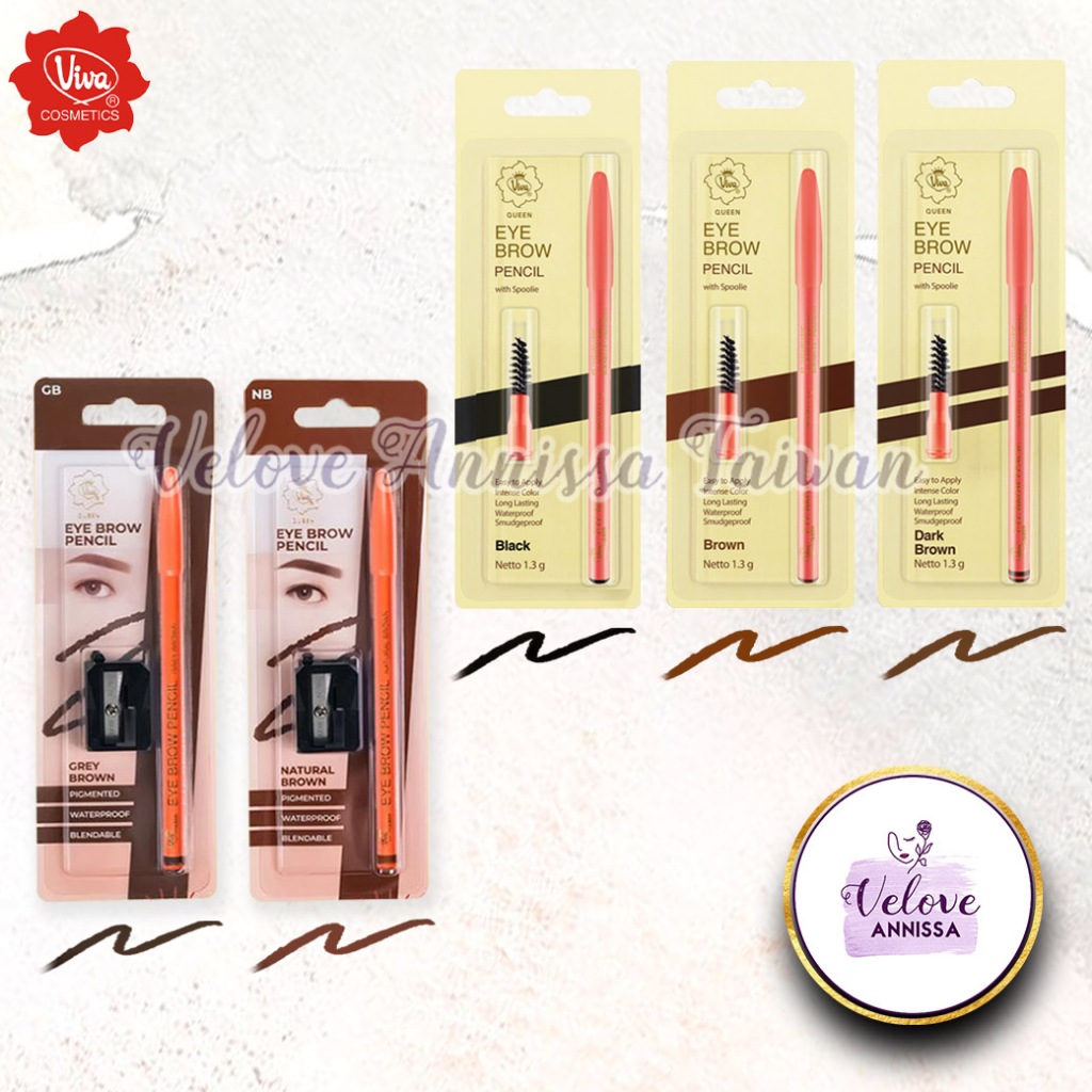 Pensil Alis Viva Cosmetics Eyebrow Pencil Eye Brow Raut