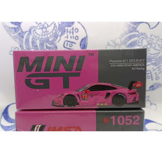 (現貨) Mini GT 1052 左駕 Porsche 911 GT3 R #77