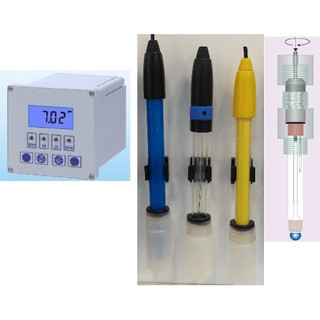 ORP控制器HOTEC酸鹼度pH控制器PH Controller氧化還原度分析儀PH-10C酸鹼度控制器PH值計水質指標