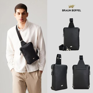【BRAUN BUFFEL】諾瓦-A 胸包-黑色(德國小金牛台灣總代理)/BF564-22-BK