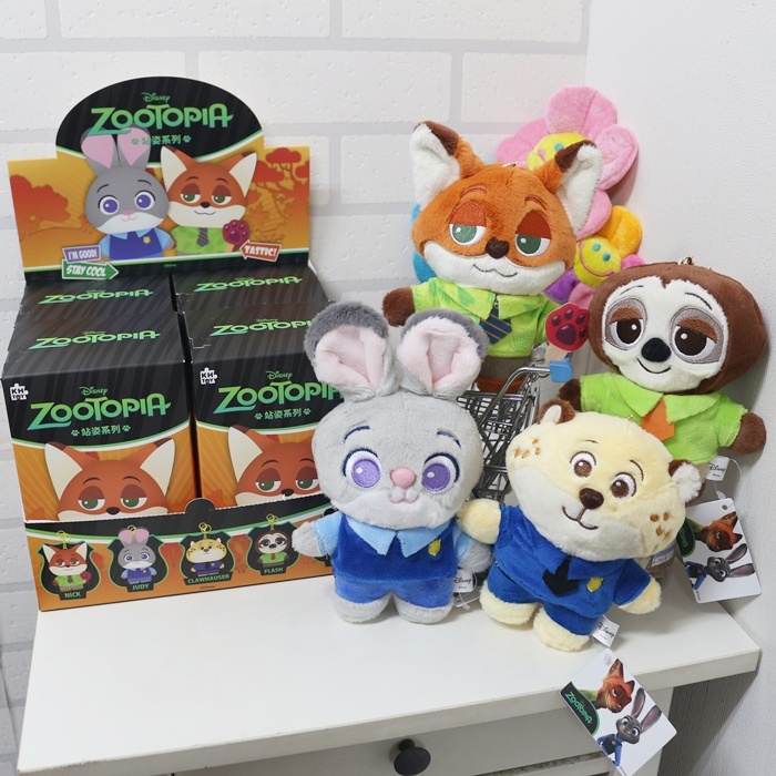 台灣正版授權 動物方城市站姿系列玩偶 動物方城市娃娃 茱蒂娃娃 尼克娃娃 動物方城市吊飾 豹警官娃娃 動物方城市吊飾