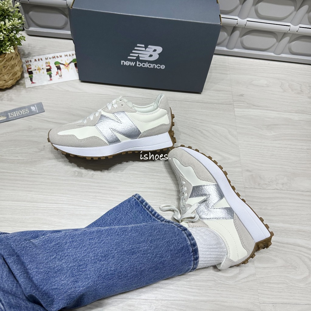 iShoes正品 New Balance 327 女鞋 皮革 NB 流行 穿搭 增高 經典 休閒鞋 W327240 B