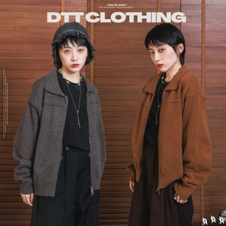 【DTT】AG02｜"Dual-Zip Jacket" 短寬翻領結構外套 兩色 保暖 外套 翻領 柔軟 美式 外套男