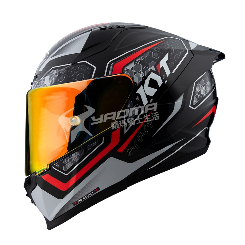 預購【KYT】安全帽 STRIKER ST06 #1 彩繪 黑紅 雙D扣 藍牙耳機槽 全罩式 大壓尾 大尾翼｜耀瑪騎士
