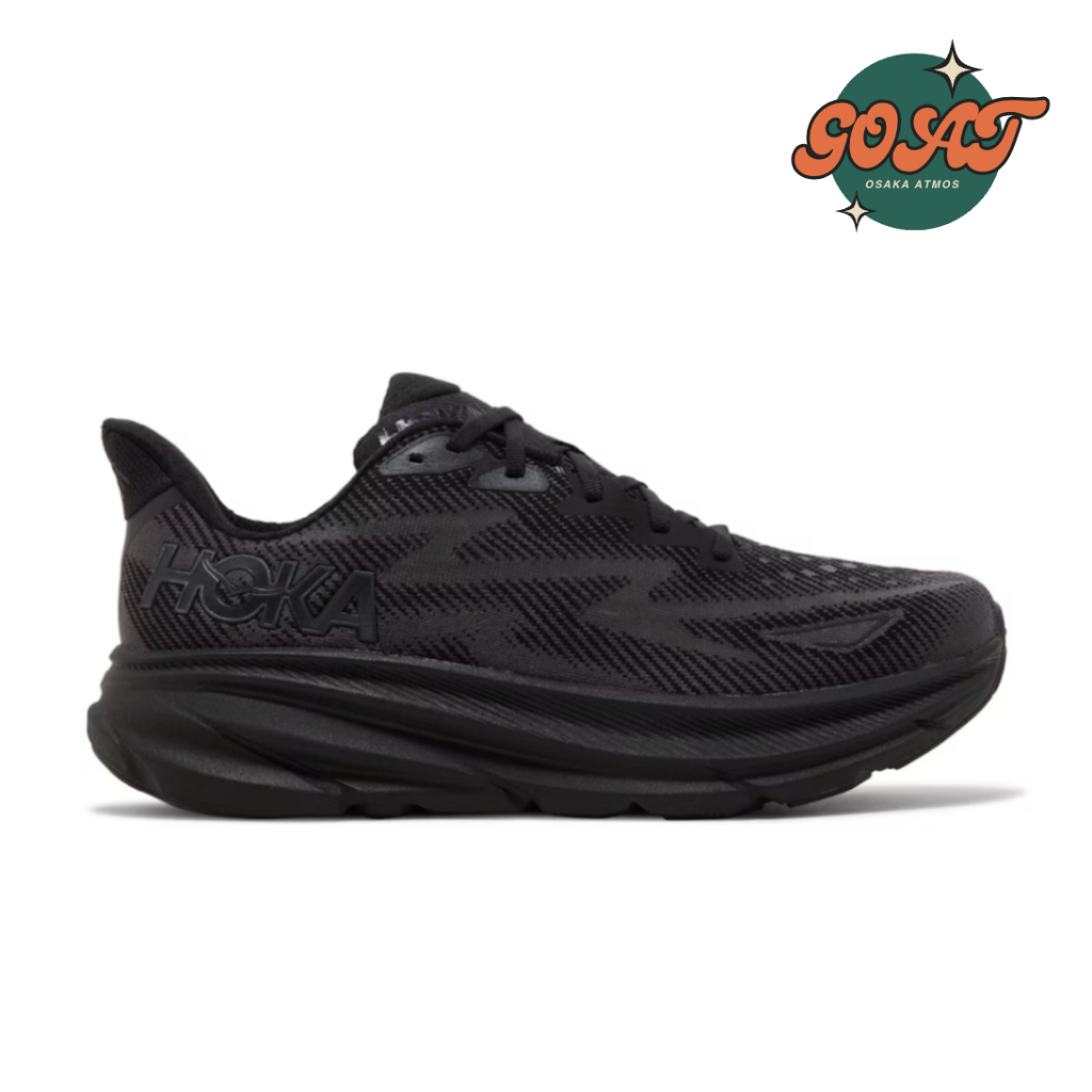 Hoka One One Clifton 9 全黑 回彈 緩震 透氣 反光 增高 厚底 男女鞋 1127895BBLC