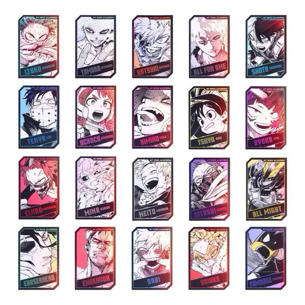 ［現貨 可直接下單］我的英雄學院 鐳射閃卡 隨機 綠谷出久 轟焦凍 爆豪勝己 麗日 霍克斯 荼毘 渡我 物間 相澤 心操