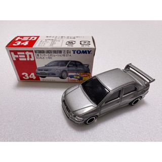 「出清」「全新未把玩」「盒況完整」Tomica 三菱 Lancer Evo 7 VII GTA 舊藍標 NO 34