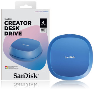 SanDisk【 Creator Desk Drive 桌上型 SSD 】4TB 讀取速度高達 1000MB/s