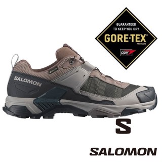 【SALOMON 法國】男X ULTRA 5 GT低筒登山鞋『灰/藍/灰』478546