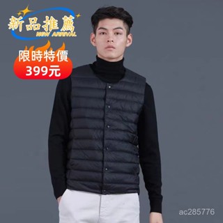🔥冬季保暖背心🔥保暖內膽背心羽絨棉2025貼身男馬夾輕薄大碼馬褂馬甲新款圓領坎肩