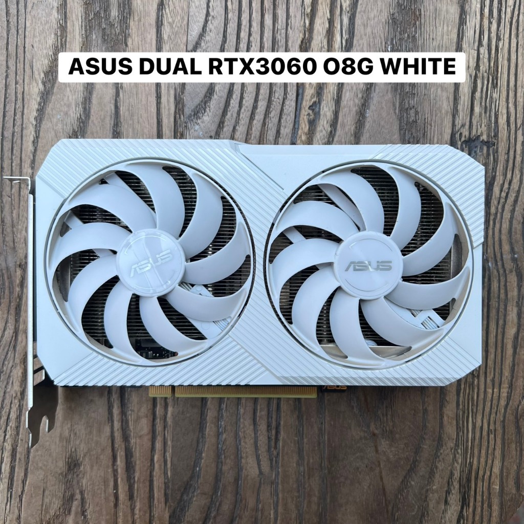 已測試✅ 華碩 DUAL RTX3060 O8G WHITE 顯示卡 拆機