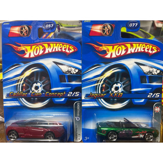 2006 風火輪 Hot wheels Cadillac Cien 凱迪拉克Jaguar XK8 積架捷豹敞篷跑車