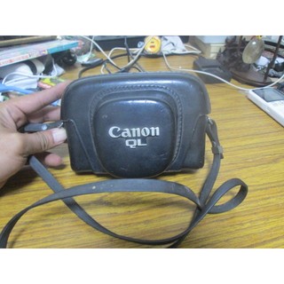 古玩/懷舊/民藝~ 日本製 CANON QL17 底片相機 (含原機皮套)~儲存完整
