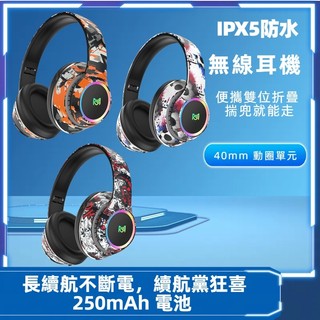 12H極速出貨🌟真無線藍牙耳機 IPX5防水藍芽耳罩 重低音耳麥 無線耳機 耳罩式耳機 防水耳機 藍牙耳機 耳罩式藍牙耳