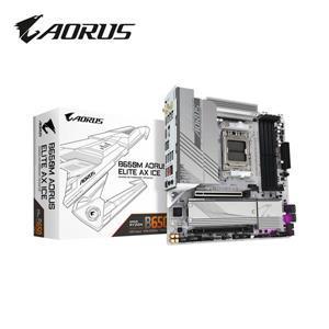 雙11優惠GIGABYTE B650M AORUS ELITE AX ICE AMD B650 晶片組雙通道DDR5