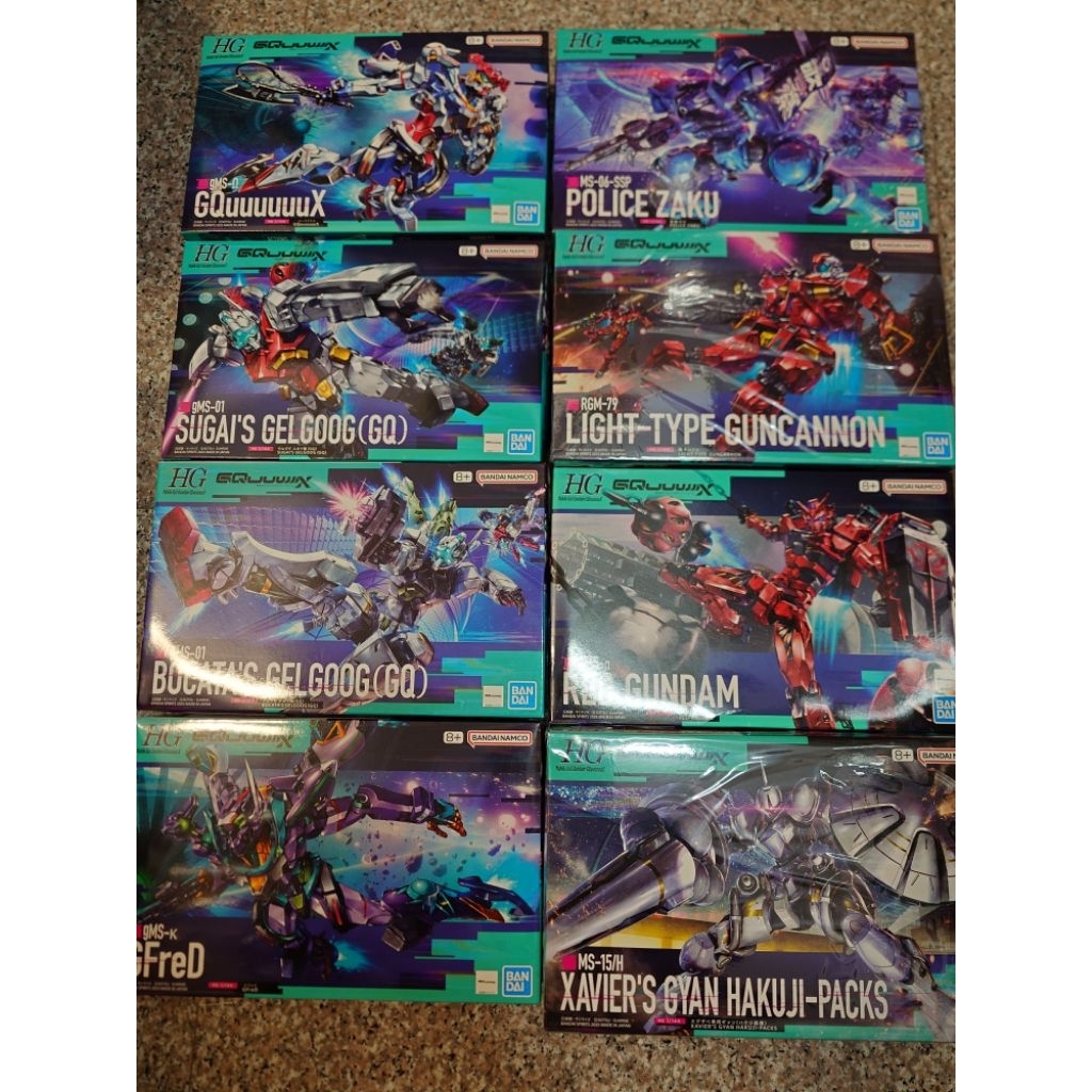 現貨 萬代 HG 1/144 鋼彈 GQuuuuuuX GFreD 軍警薩克 傑爾古格 吉昂 紅鋼彈 輕加農 德姆