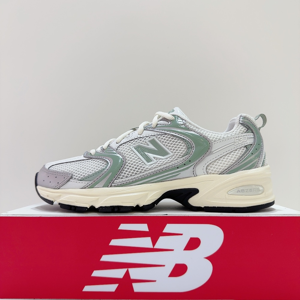 New Balance NB 530 男女款 白色 綠色 透氣 輕量 緩震 D楦 休閒 老爹鞋 慢跑鞋 U530SEB