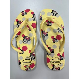 【老費】Havaianas Slim Disney 哈瓦仕 迪士尼 米妮 人字拖 細帶 夾腳拖 平底 繽紛米妮 /檸檬黃