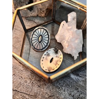Malaika馬菈伊卡<美國印地安純銀飾品>NAVAJO-Herman Smith花排純銀耳環