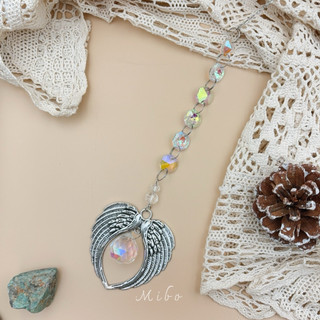 Suncatcher 天使翅膀太陽捕手｜光影療癒 銀色 掛飾 歐美風 居家裝飾 禮物 喬遷擺設