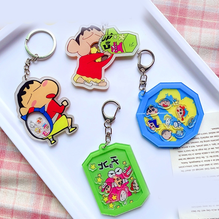 現貨免等🟢蠟筆小新搖搖樂 鱷魚山先生壓克力搖搖樂 吊飾 鑰匙圈 蠟筆小新校車 風間 妮妮 小白 正男 雙葉幼稚園校車