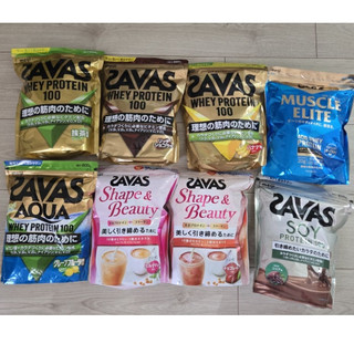現貨 明治Meiji SAVAS protein高蛋白 乳清蛋白粉 大豆蛋白粉 濃可可 葡萄柚 優格 抹茶 大豆可可草莓