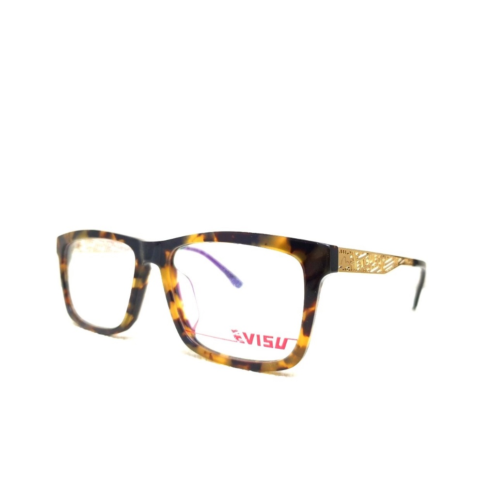 EVISU 日本福神 時尚潮流 牛仔褲 亞洲版 復古 輕量化 玳瑁大方框 金色立體雕刻紋路 光學眼鏡