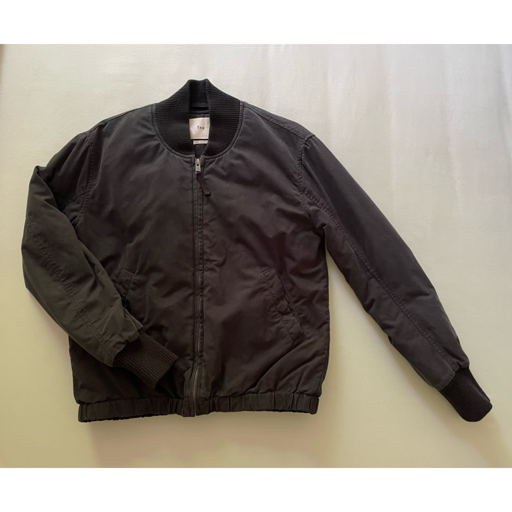 【Aritzia TNA】加拿大品牌 黑色帥氣飛行員外套-XXS（適亞洲S上衣女生）