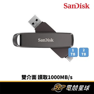 SANDISK Extreme PRO 1TB、2TB 雙接頭 外接SSD固態硬碟