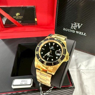 【浪威｜全新】現貨 ROUND WELL 手錶 機械錶 男錶 陶瓷圈 水鬼 鋼錶｜Little Bee 小蜜蜂精品
