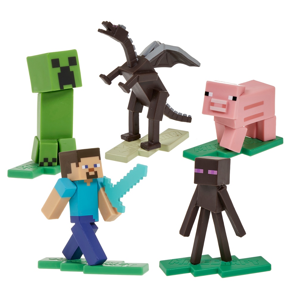 [TC玩具] Mattel MINECRAFT 創世神角色 一組5入不重複 麥塊 CP