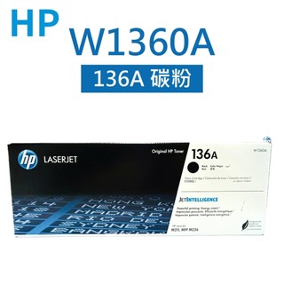 HP W1360A 136A 原廠黑色碳粉匣(適用 LaserJet M211dw / MFP M236sdw)