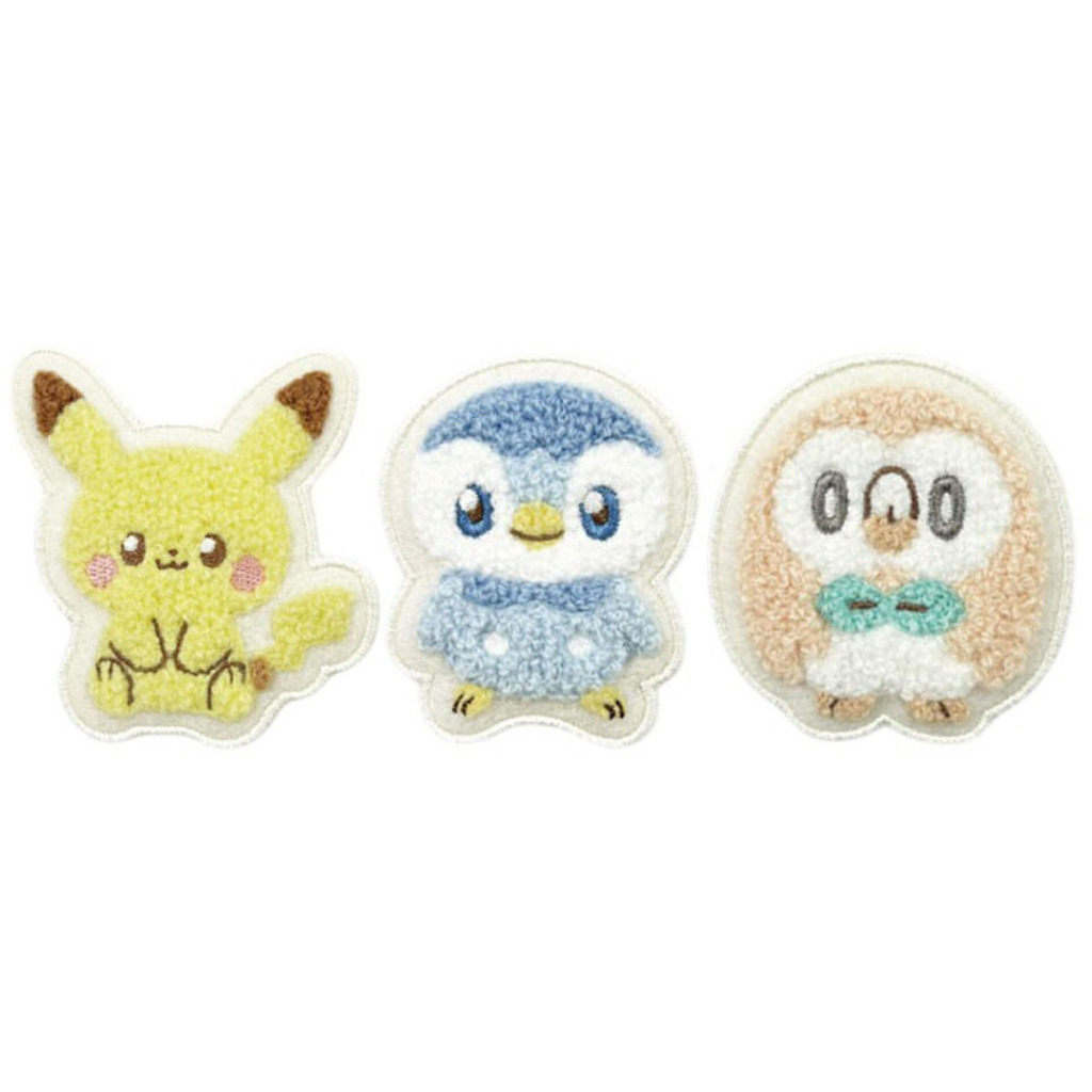 💥現貨在台💥日本 正版 寶可夢 POKEPEACE 刺繡 別針 徽章 胸章 皮卡丘 波加曼 木木梟 寶可夢中心 神奇寶貝