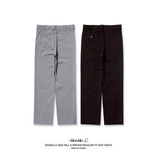 Double.C 2025 Fall & Winter Regular fit Suit Pants(D-01) 九分褲