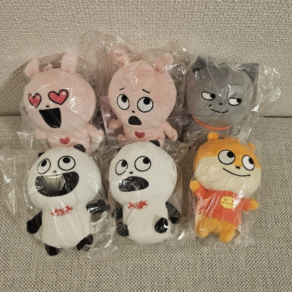 [都只有一隻] 🐖 西村裕二 新宿店購入 開心熊貓 外遇兔 戀愛兔 倉鼠 壞壞貓 吊飾娃娃 坐姿娃娃