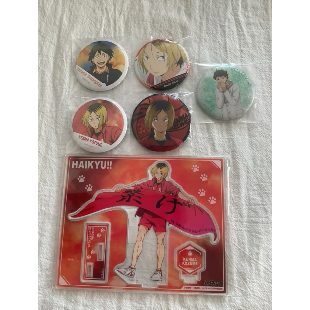 排球少年周邊｜及川徹、孤爪研磨、山口忠、赤葦京治, 研磨立牌研磨色紙及川色紙山口色紙赤葦色紙研磨徽章及川徽章橫斷幕版權