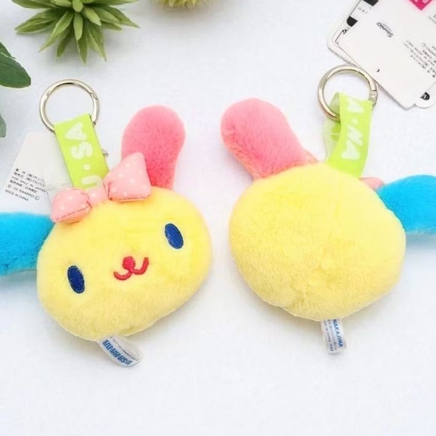 【現貨🌱】🇯🇵日本正品Sanrio三麗鷗花小兔絨毛鑰匙圈 Usahana絨毛吊飾 玩偶 公仔 小花娃娃 包包吊飾