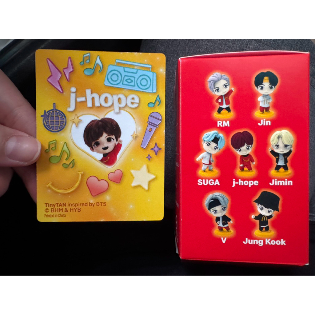 🔥現貨快速出貨 麥當勞X TinyTAN登場/TinyTAN 公仔 J-Hope /BTS防彈少年團成員可愛虛擬角色公仔