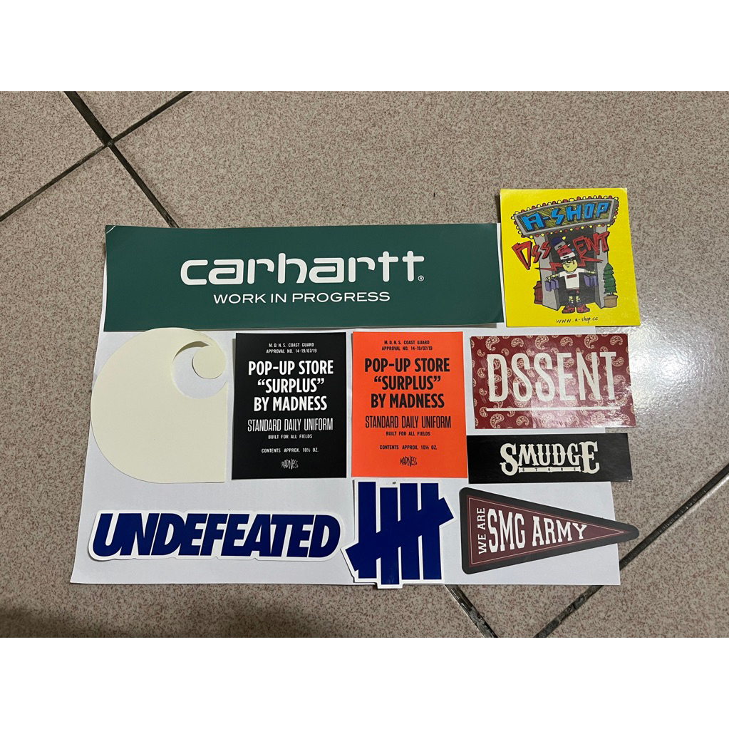 Carhartt Madness Undefeated Dessent SMG 貼紙 官方原廠非客製化 下標前請先詢問