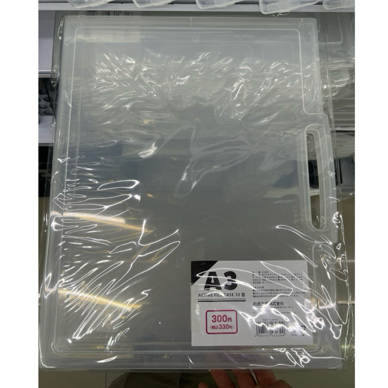 （現貨）🚚快速貨🚚DAISO大創熱門商品A3文件收納盒∣ 海報收納∣ 文件夾 ∣ A3相框∣鬼滅之刃 鏈鋸人公仔展示盒