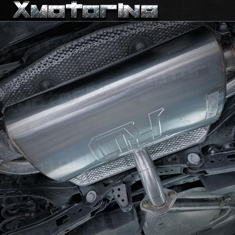 XM碳纖維精品 Toyota corolla sport  2.0NA RD排氣管 不鏽鋼中尾段四出