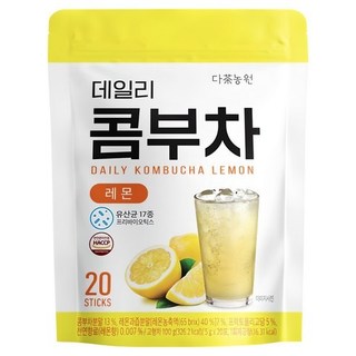 Danongwon 乳酸菌康普茶沖泡飲 檸檬口味, 5g, 1袋20條 多入組