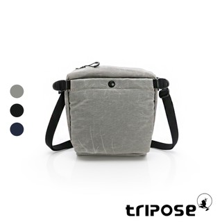 tripose EASEPASSE油蠟尼龍中性百搭防潑水輕量斜背小方包