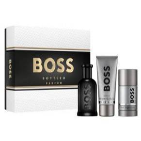 愛霓❤️HUGO BOSS Bottled Parfum 自信淬鍊男性香精 100ml禮盒(淡香精+沐浴膠+體香膏)