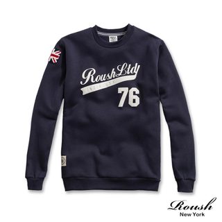 Roush - #76英國貼布立體膠印刷毛大學TEE【2511539】