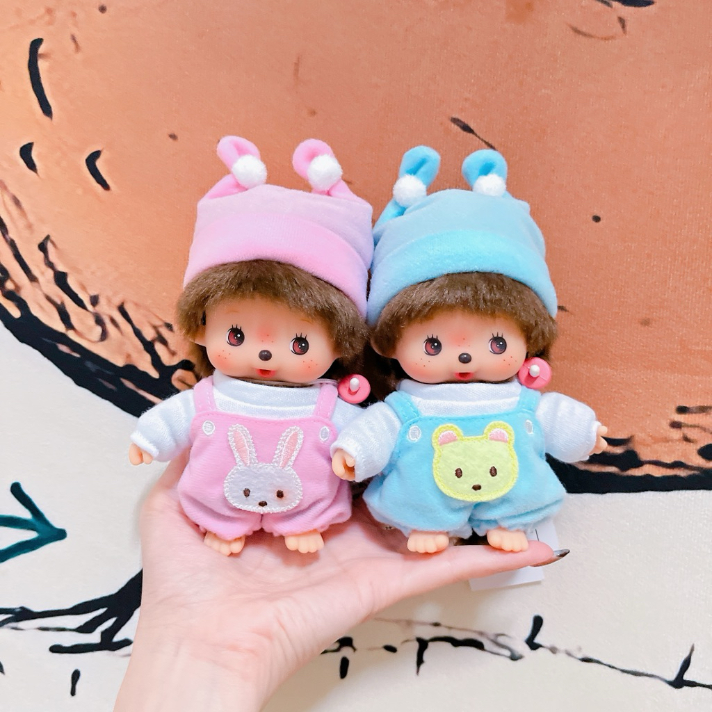 🎀親挑甜臉🔥現貨🇯🇵 日本連線帶回 正版 蒙奇奇 夢奇奇 monchhichi baby夢奇奇 寶寶蒙奇奇 雙胞胎 娃娃